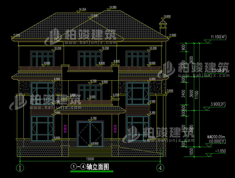 正立面图